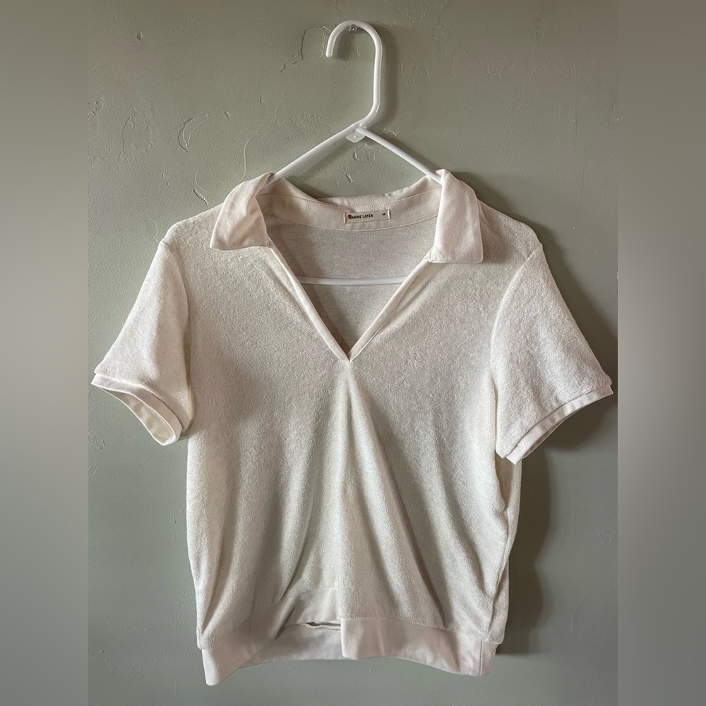 Marine Layer Short Sleeve Tee - Cream